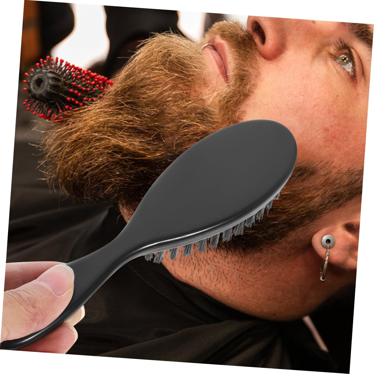 8pcs Brush Hair and Beard Grooming Tools Soft Bristles Face Shaving Quality for Beard Care Routine
