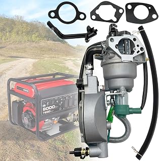 Chikia Huayi Dual Fuel Gener-ator Carburetor LPG/CNG Conversion Kit Replacement For Predator Craftsman Generac Duromax 9000 8750 7000 6500 5500 Hon-da GX390 GX340 188F Manual Choke 4.5KW-6.5KW