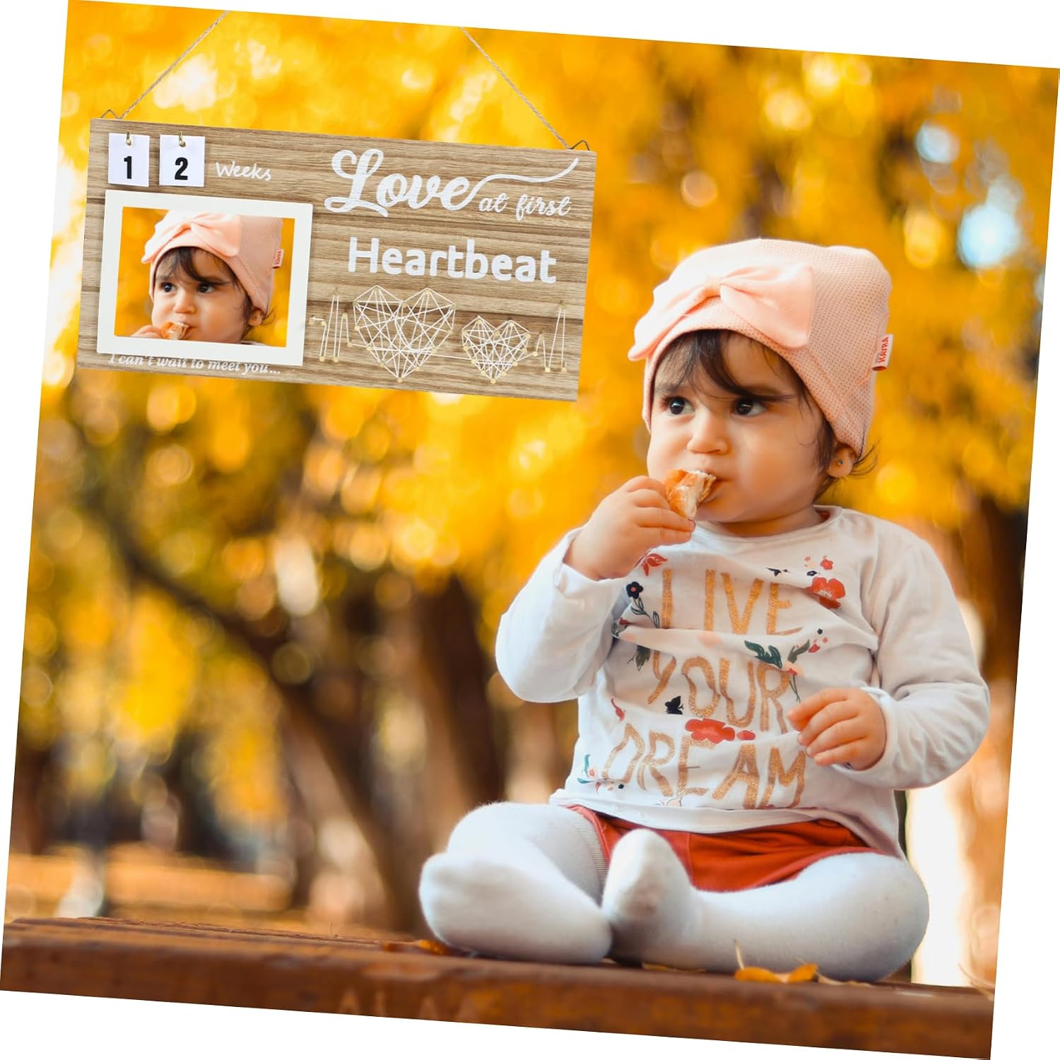 Abaodam Photo Frame for Memories Sonogram Picture Frame for Nursery Decor for Parents Easy to Update and Cherish Photos