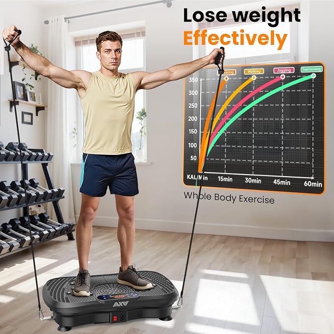 Plataforma vibratoria para fitness con control remoto miniatura 4