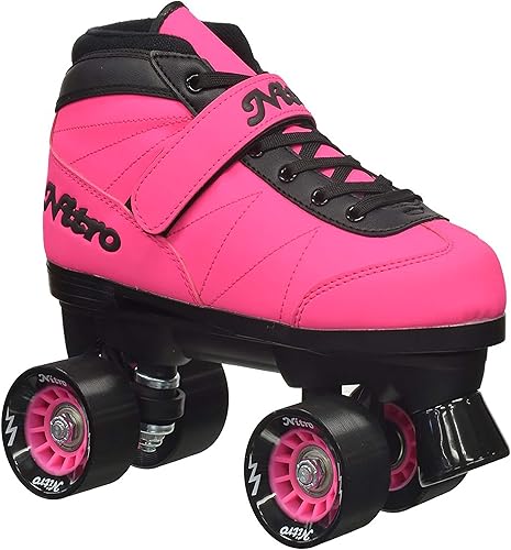 Epic Skates 2016 Epic Nitro Turbo 1 - Patines de cuatro velocidades para interiores y exteriores, color rosa