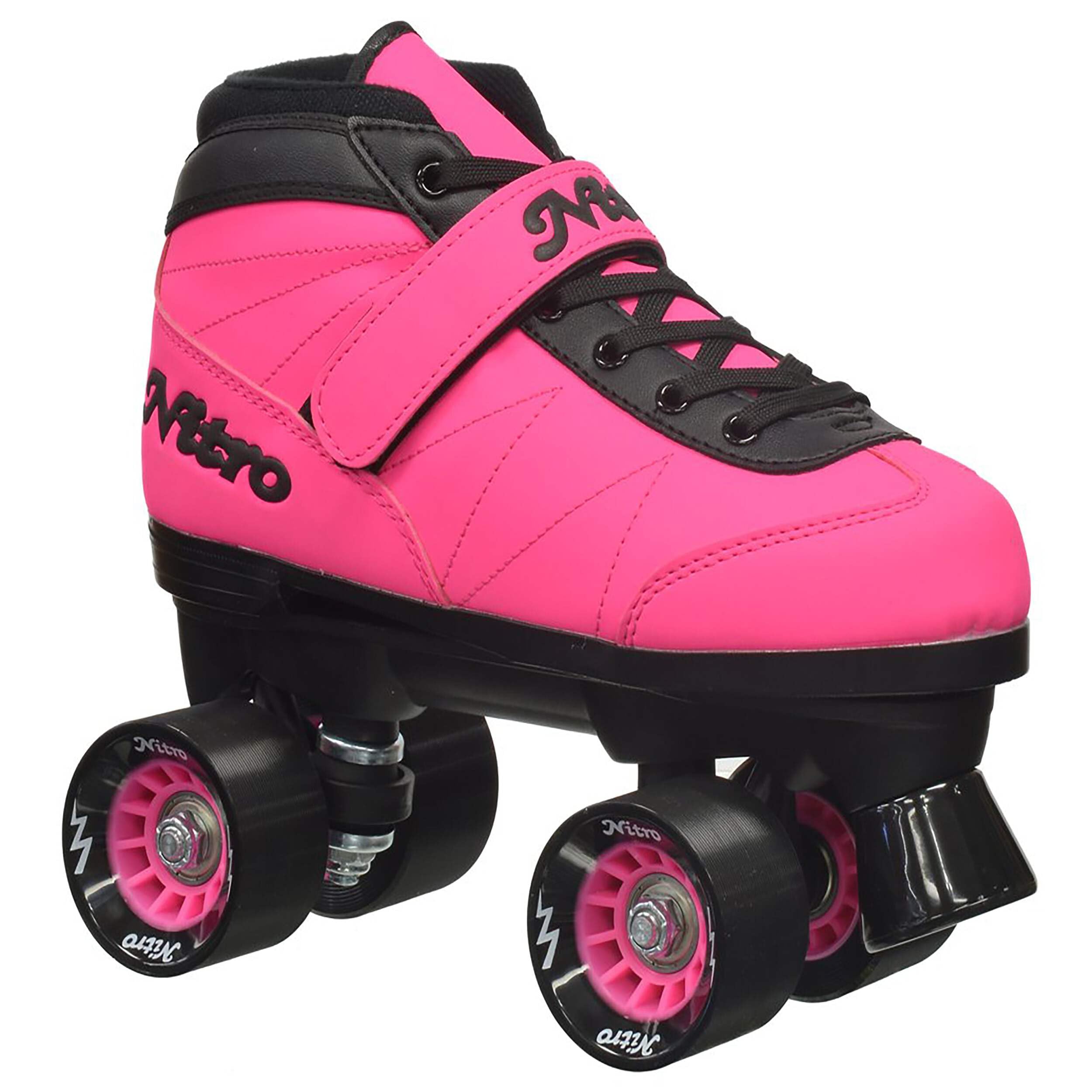 Epic Skates 2016 Epic Nitro Turbo 1 Indoor/Outdoor Quad Speed Roller Skates, Pink