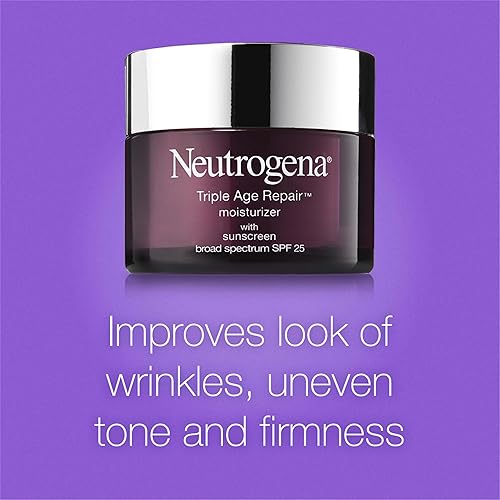 Miniatura 4 de Neutrogena Triple Age Repair Hidratante Facial - con Tecnología Hexinol y Vitamina C, Crema Facial Antiarrugas con SPF 25, Reduce Visiblemente las