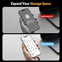 Vista 4 de iDsonix SSD externo magnético de 1 TB para iPhone 17/16/15/PS5/Smartphone/Mac/Windows/Tablet, SSD portátil de hasta 2000 MB/s, unidad de estado