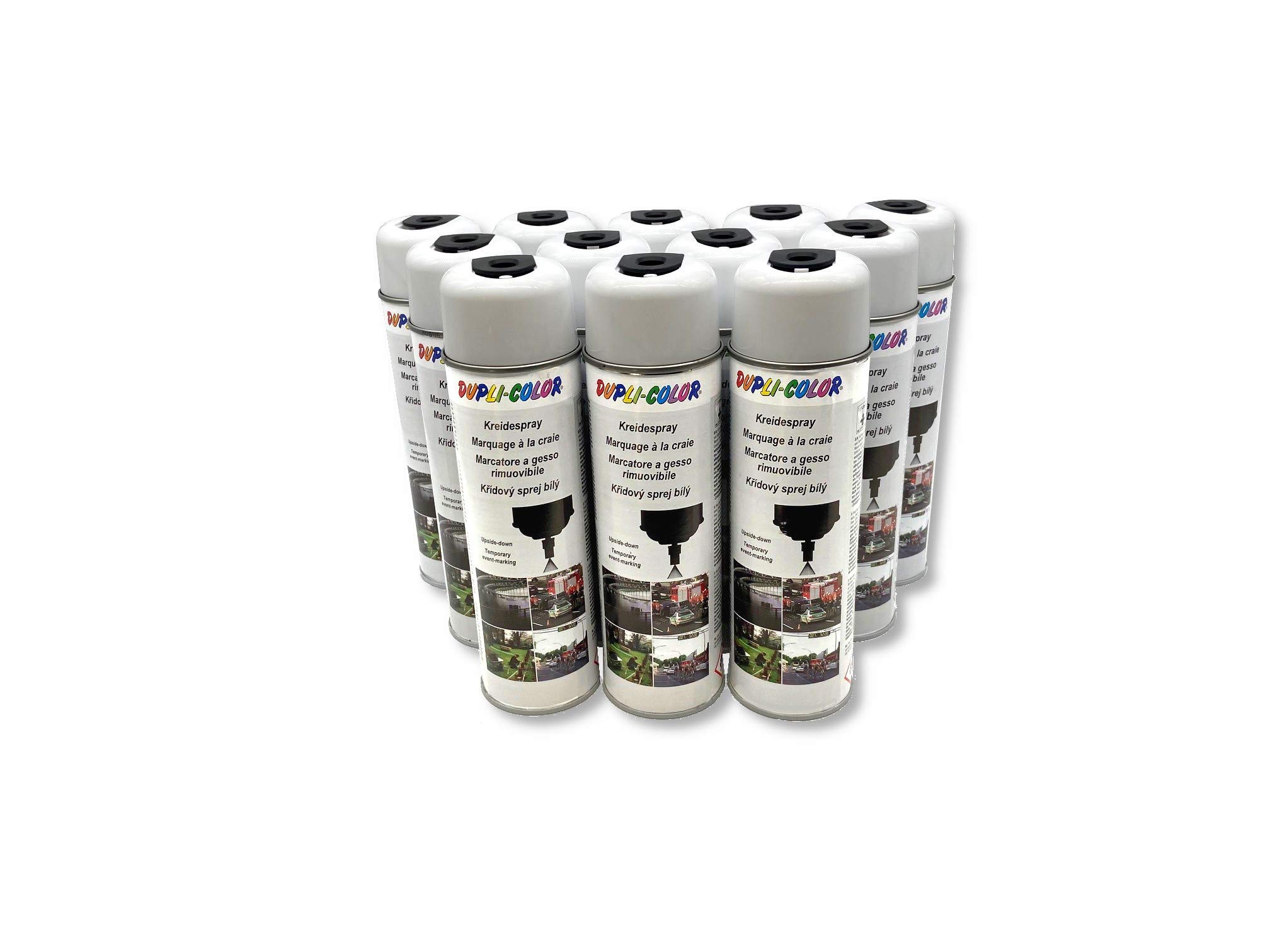 Dupli-Color | 12x Kreidespray 500ml 133985 weiss
