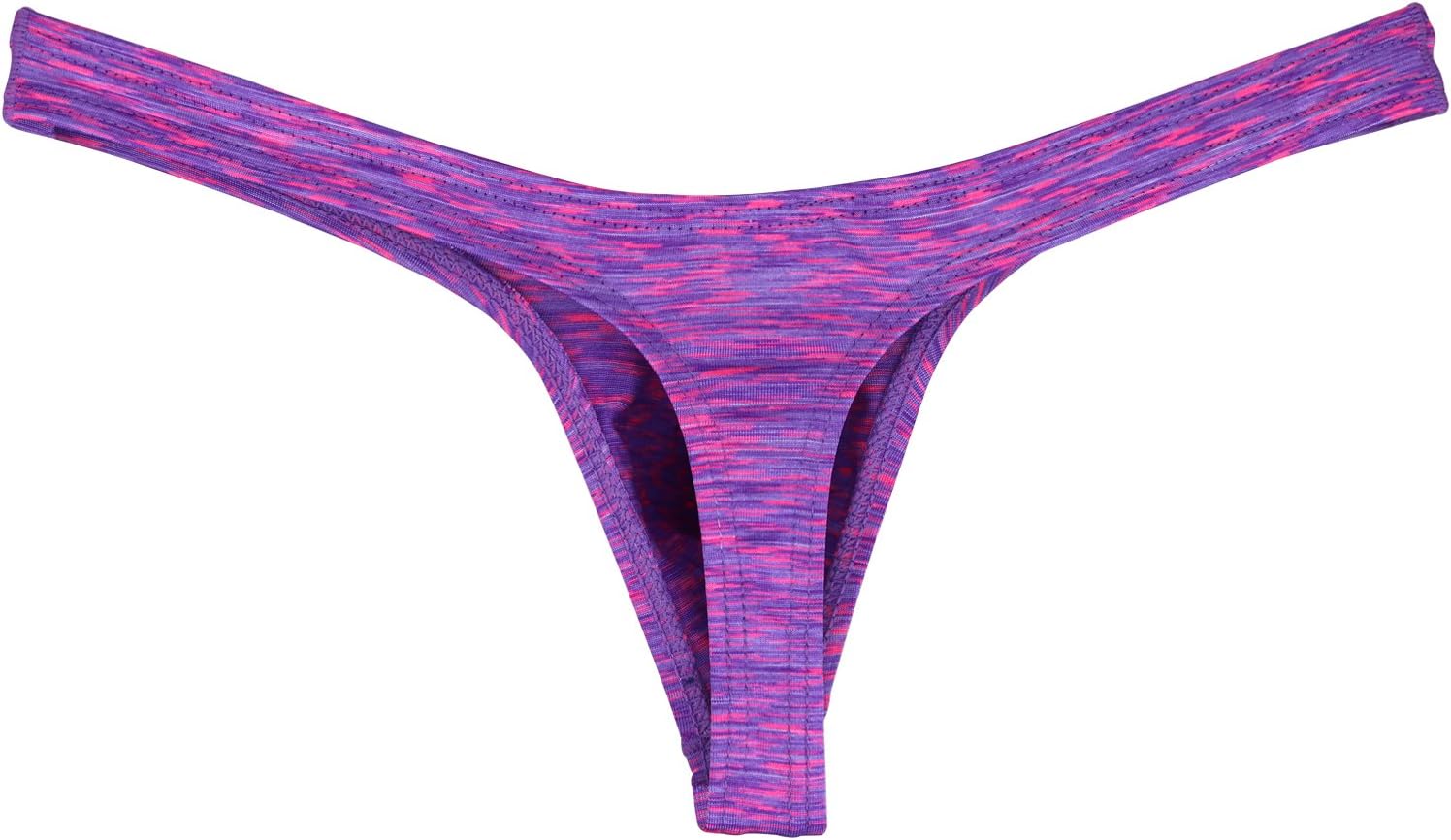 iKingsky Men's Colorful Big Pouch Thong Underwear Sexy Low Rise Bulge Mens T-back Under Panties - Image 7