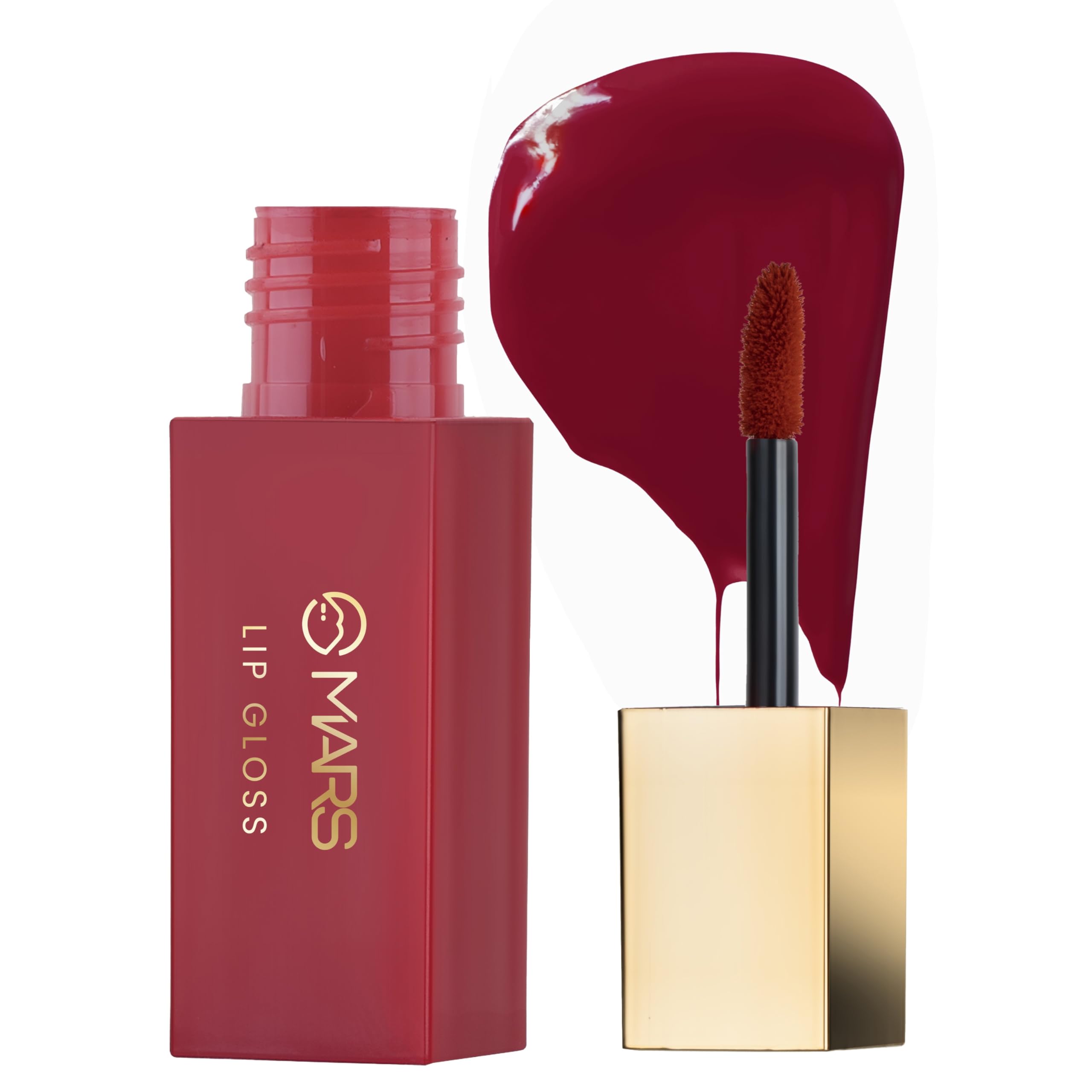 MARS Golden Era CineMagic Lip Gloss | Highly Pigmented | Long-Lasting Upto 12 Hours | Transfer-Proof and Smudging-Proof | Instant High Shine Gloss | Comfortable Wear (2.0ml) (07-RANI)
