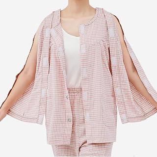 Bedridden patient postoperative nursing clothes unisex, full-open, hospital gown auxiliary, convenient