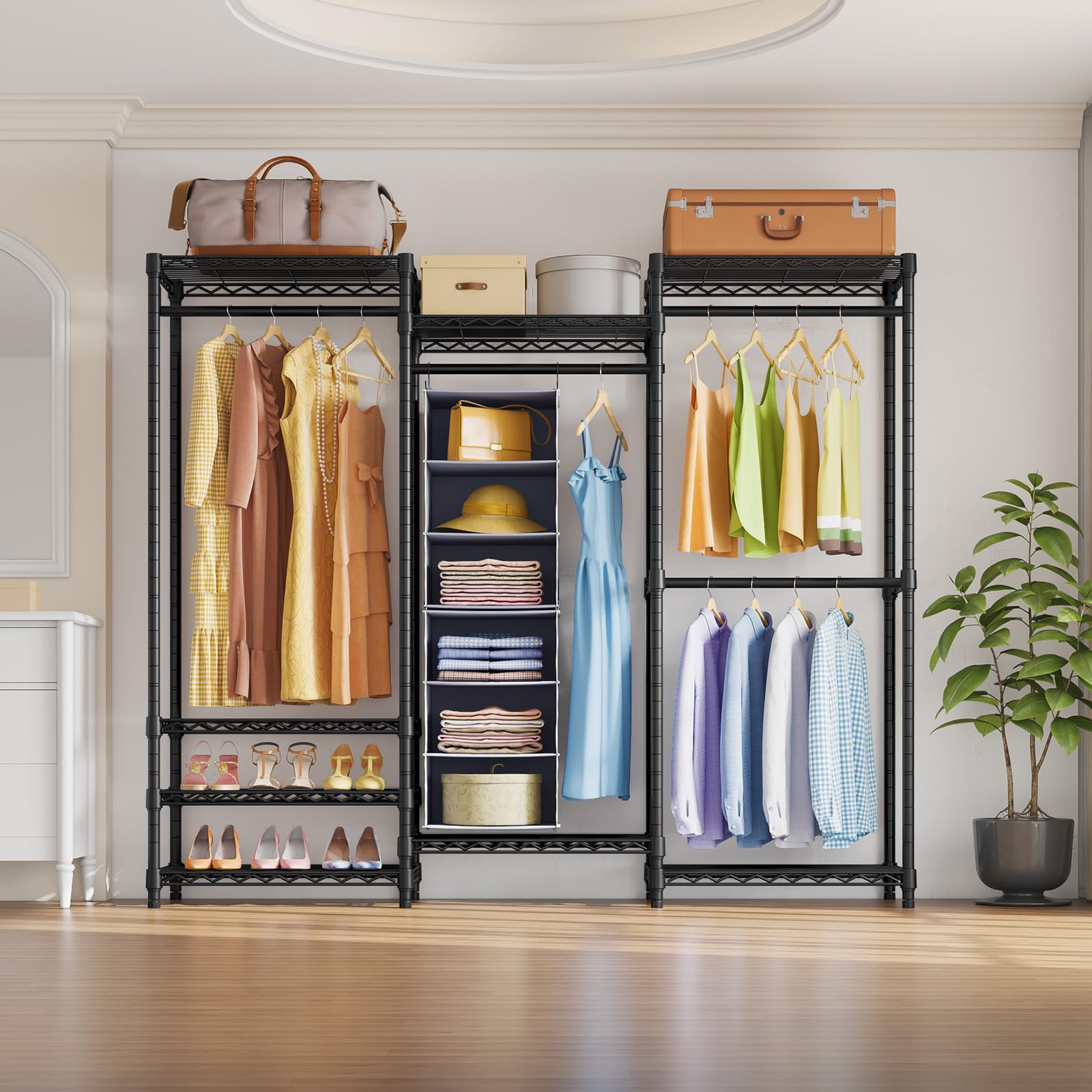 Amazon.com: VIPEK 6 Tier Shelf Hanging Closet Organizer with