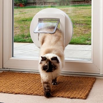 Sure Petcare SureFlap Pet Door Mounting Adaptor, Used with Sure Petcare SureFlap Microchip Pet Door for Cats and Small Dogs, Install in Glass Doors and Windows, Pack of 2, Brown