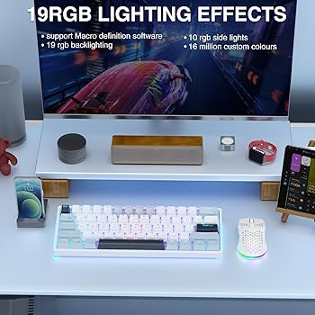 Amazon.com: SOLAKAKA SK961 Wireless Mechanical Keyboard with