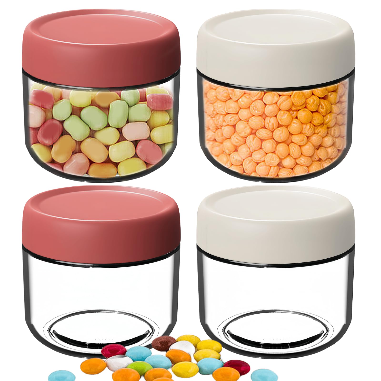 KADAX Lot De 48 Bocaux à Confiture 720 Ml Avec Couvercle à Visser