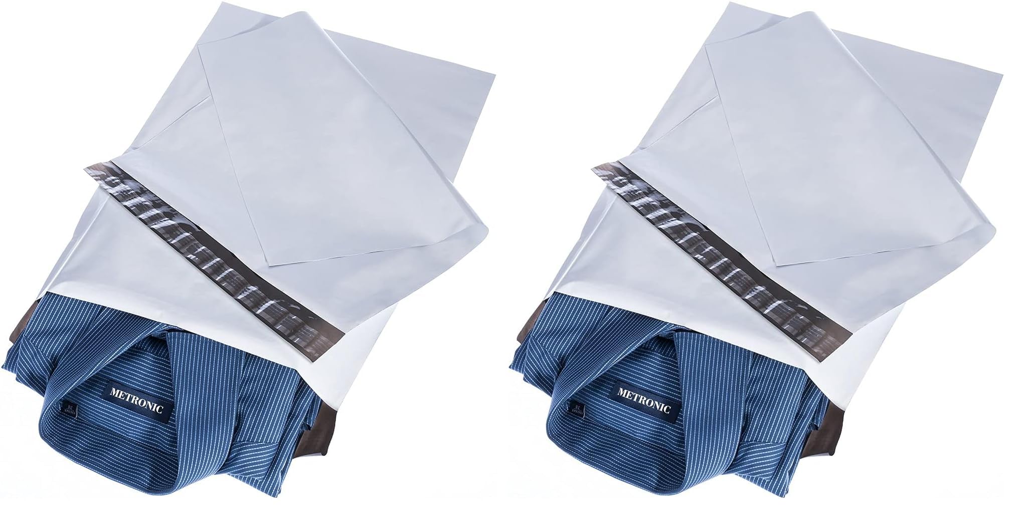 Metronic White Poly Mailers 14.5x19 200 Pack, Large Shipping bags Self-Seal Shipping Envelopes, Packaging Envelope for Small Business, Boutique, Clothing