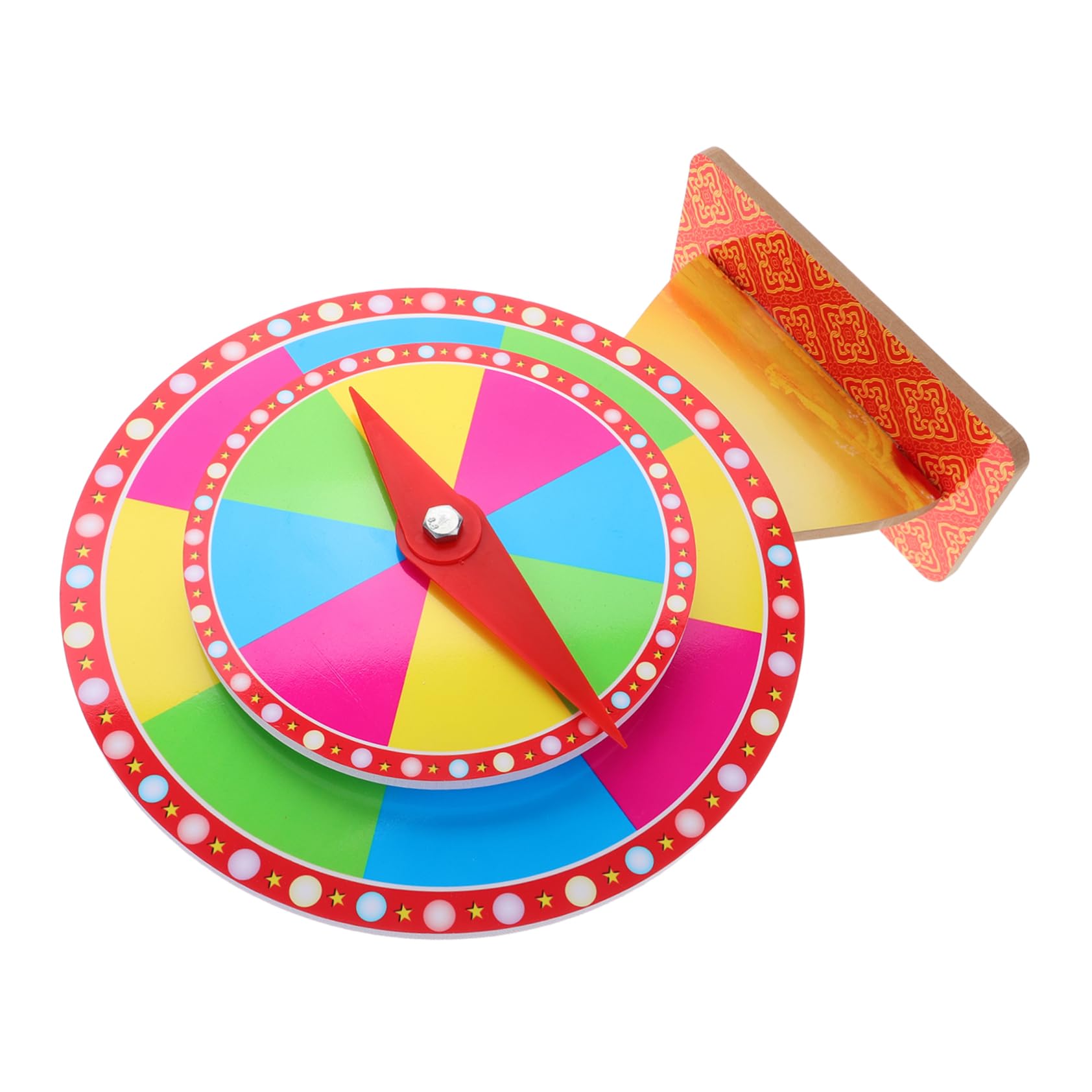 SUPVOX Ruota Premio da Tavolo Base in PVC, Doppio Livello | Piattaforma Girevole Compatta, Portatile, per Premi e Penalità, Adatta a Feste e Gioco