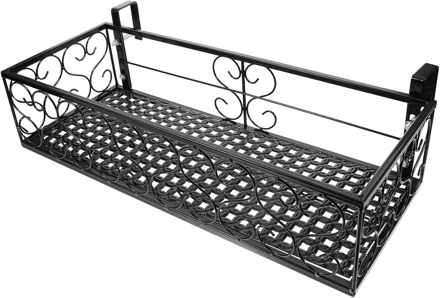 POPETPOP Hanging Window Plant Shelf Metal Flowerpot Rack Balcony Planters Railing Holder