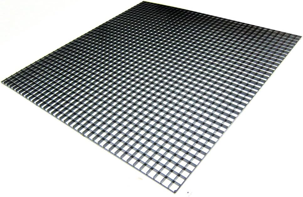 Black Styrene, 23.5" x 23.5"