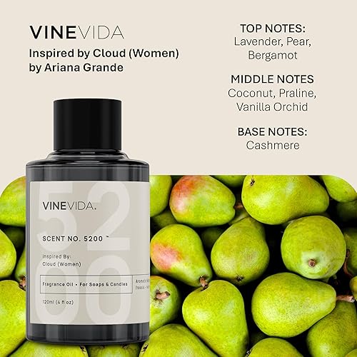 Miniatura 118 de VINEVIDA Aceite aromático n.º 4800 inspirado en un millón de hombres para fabricación de velas y jabón, fabricado en Estados Unidos