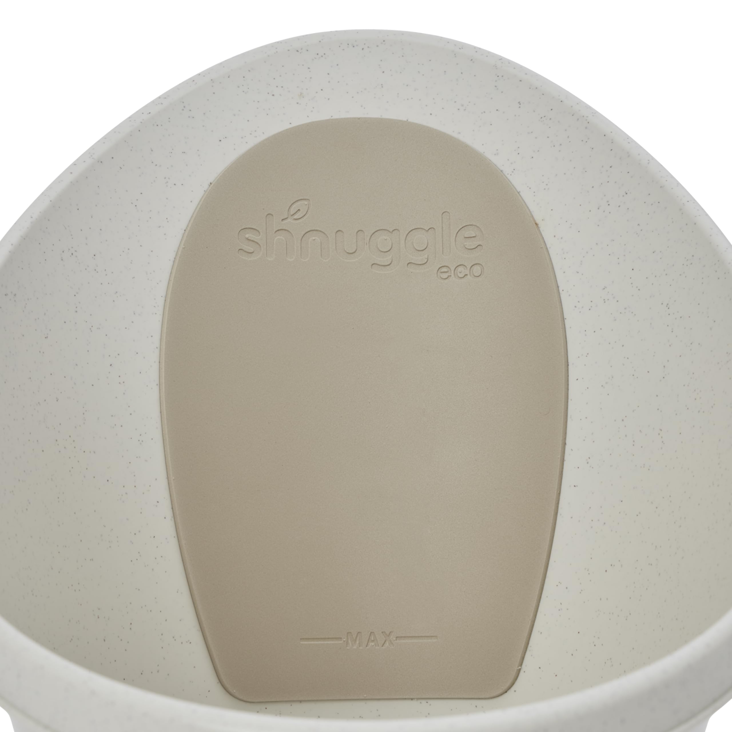 Shnuggle ECO - Bañera para bebé recién nacido | Material reciclado con refuerzo integrado y respaldo suave | Adecuado para recién nacidos | Incluye tapón de agua | Galletas y color crema