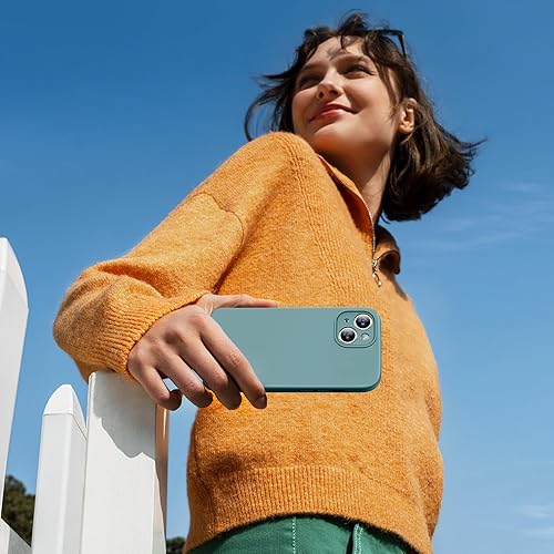 Miniatura 670 de Miracase - Funda diseñada para iPhone 11 con protector de pantalla, funda de goma de silicona líquida, protección total contra caídas y a prueba