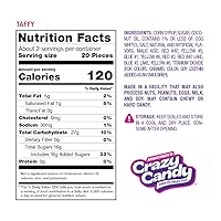 Vista 3 de Crazy Candy - Caramelo congelado - Caramelo dulce transformado de caramelo dulce de agua salada, textura crujiente ligera, bolsa resellable de 2.4
