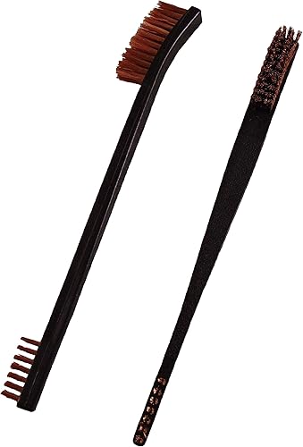 Miniatura 2 de (3 cepillos) Juego de cepillos de limpieza tipo III de 7 pulgadas, negro de doble cara, pistola de bronce