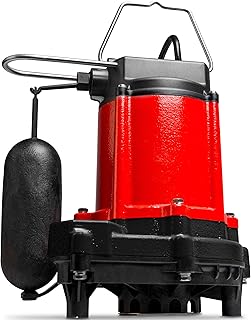 Red Lion RL-50SC 1/2 HP, 115-Volt, 4000 GPH, Cast Iron Sump/Effluent Pump with Snap-Action Float Switch, Red, 14942653
