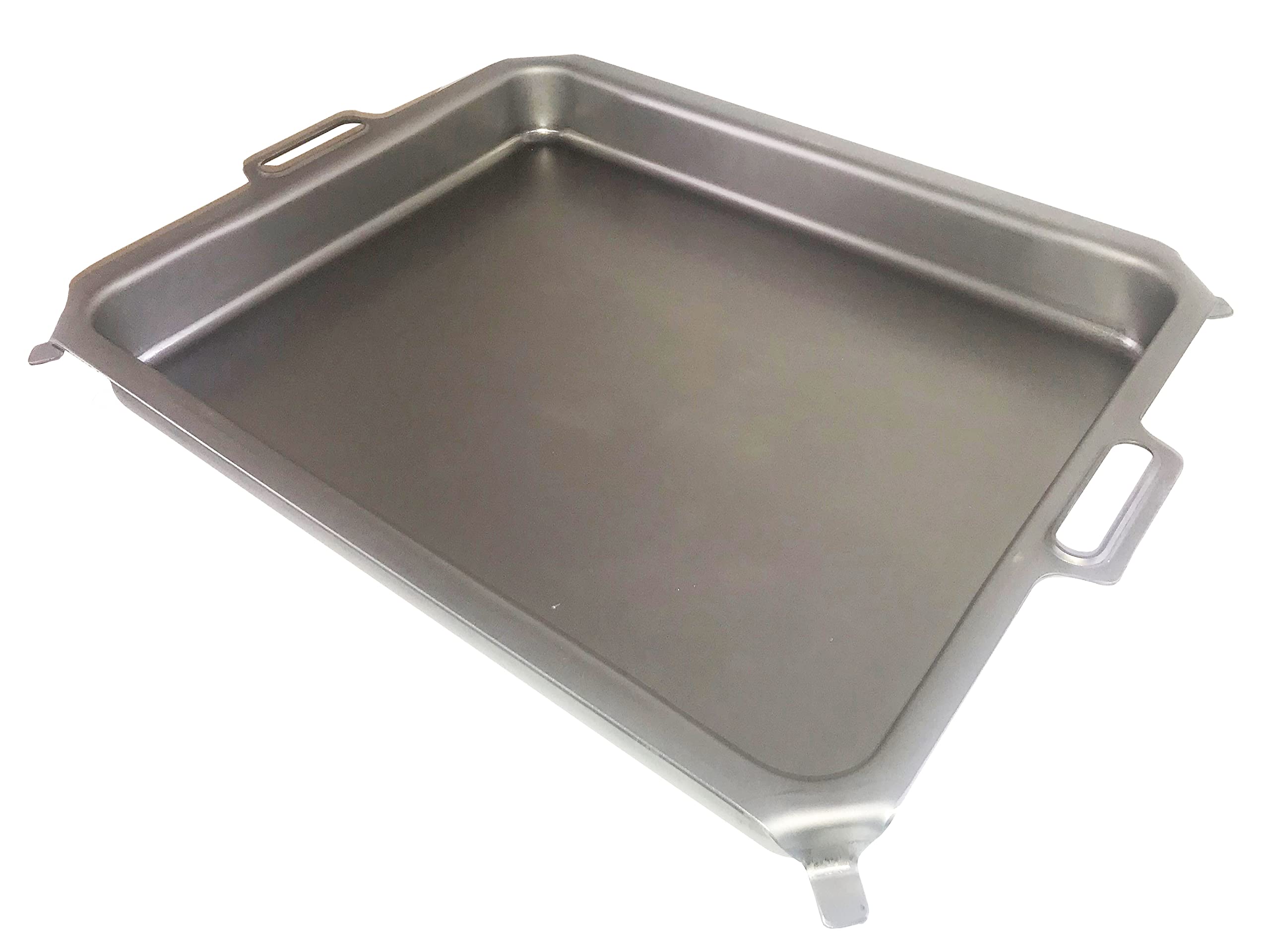 Stahl-Pfanne für 3-flammigen Gasgrill | Grillpfanne | Wanne ca. 60 x 45 cm | 6 cm tief | massive Ausführung | ideal zum grillen und braten