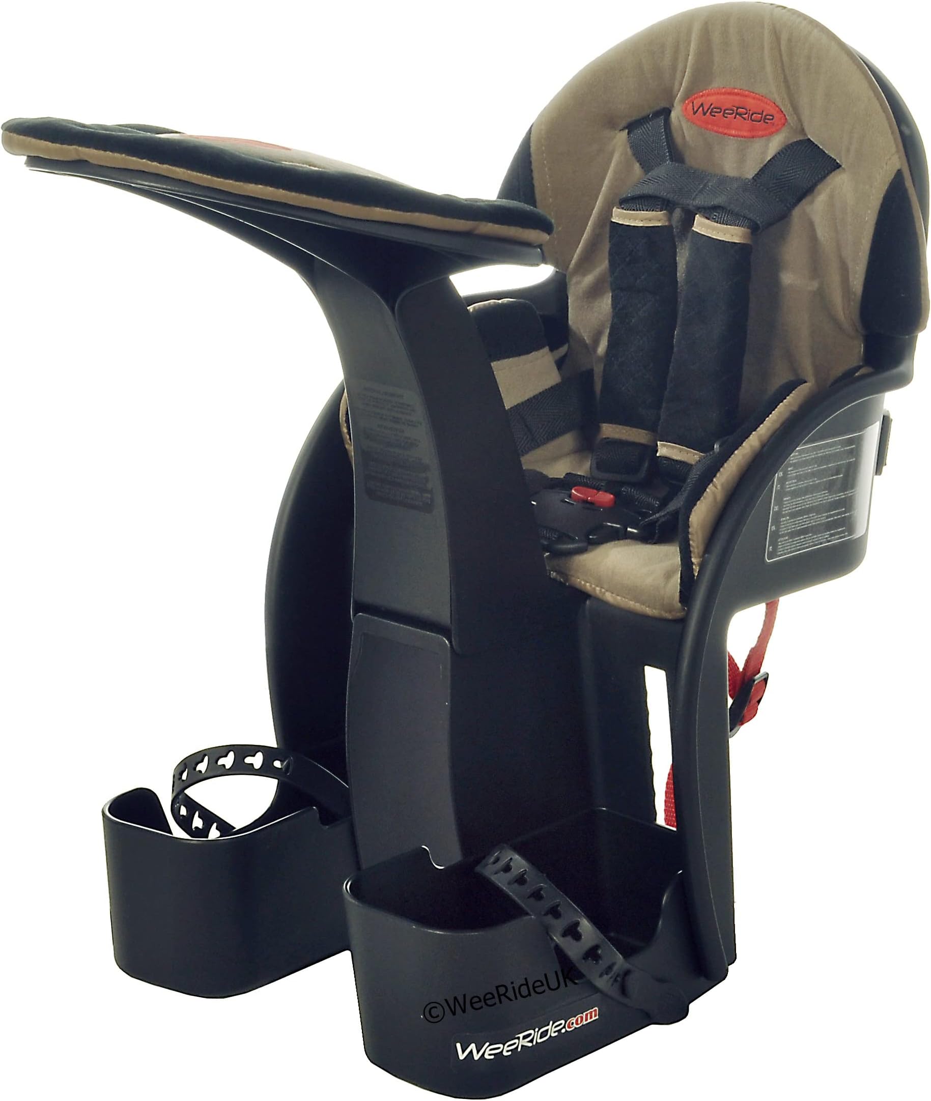 WeeRide Safe Front Deluxe Child Baby Bike Cycle Seat Carrier Brown