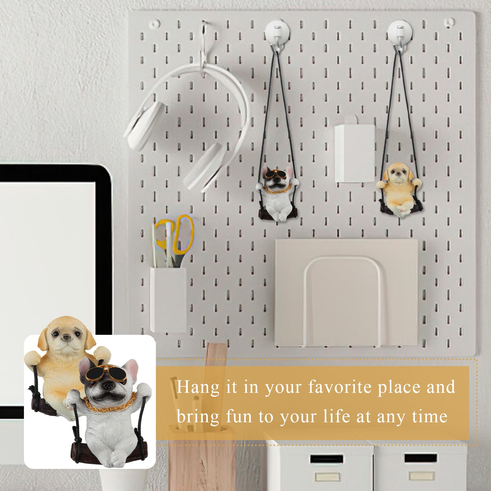 Ornement Auto Design Qui Danse - Décoration Rétroviseur Résine - Accessoire Déco Mignon Pendentif Voiture Groot