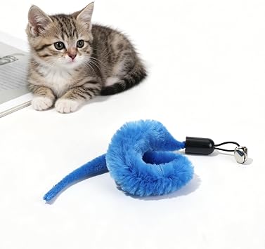 10 Pcs Cat Worm Toys, Colorful Interactive Cats Wand Attachment