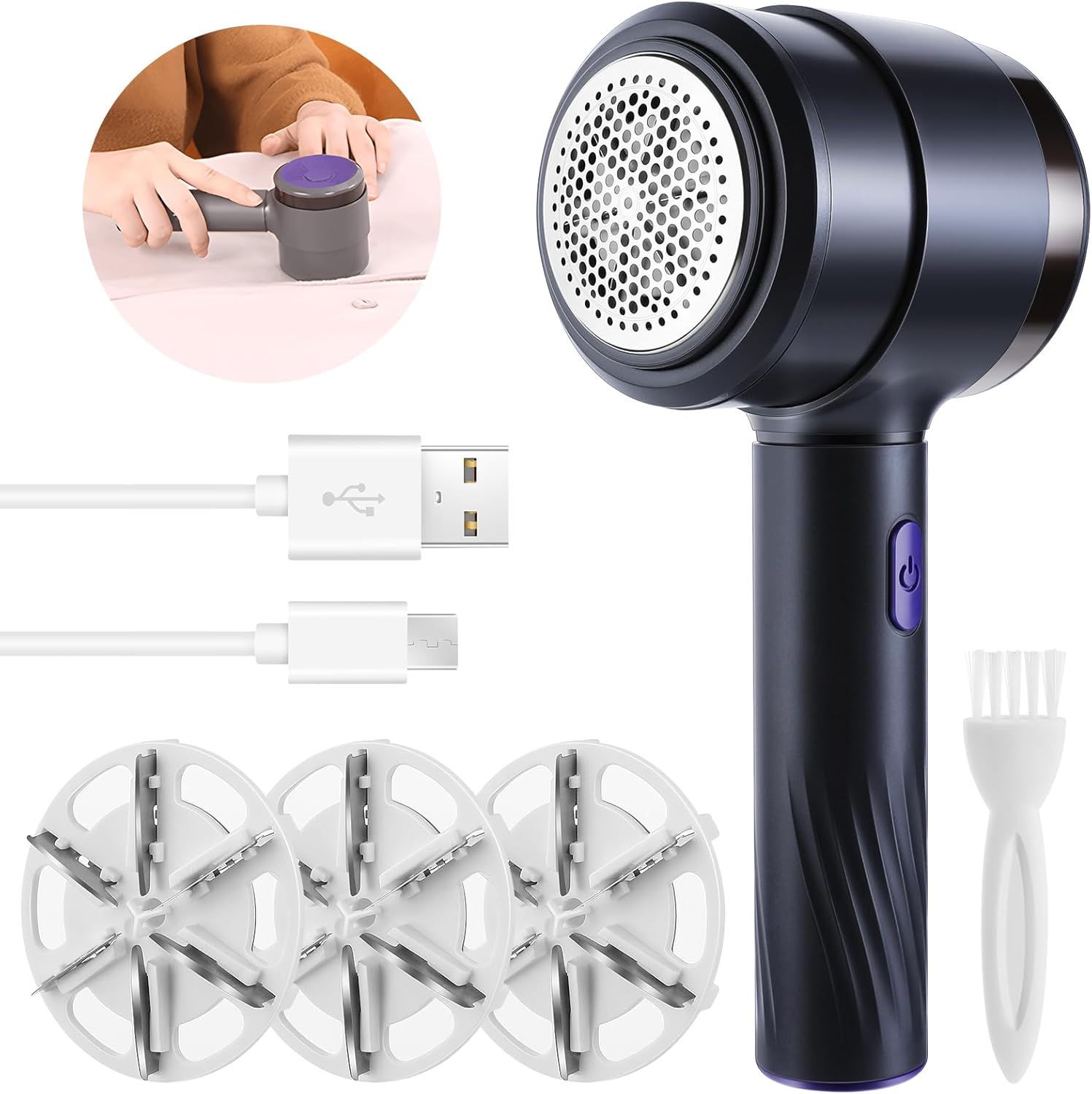 URBZUE Fabric Shaver, Electric Lint Remover, Bobble Remover for Clothes ...
