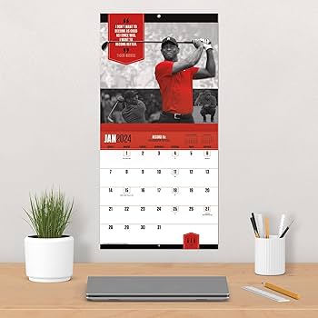 Amazon.co.jp: 2024年 タイガーウッズ 壁掛けカレンダー : Trends