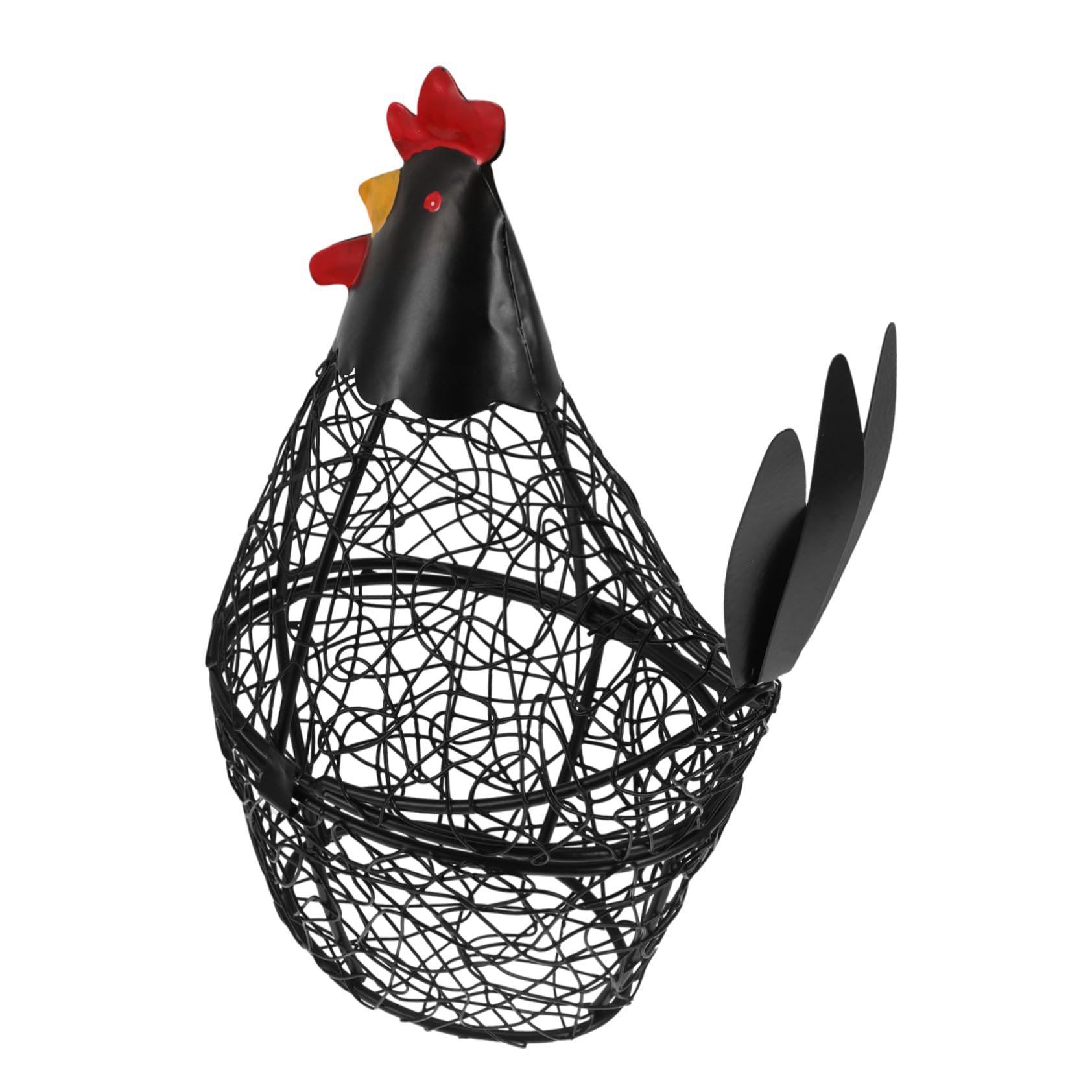 Cesto Uova In Ferro PRETYZOOM - Forma Gallina - 26x25x12 Cm - Decorativo E Multifunzionale