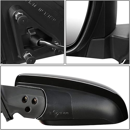 Miniatura 4 de DNA Motoring OEM-MR-TO1320246 Espejo de puerta lateral izquierdo con calefacción estilo de fábrica compatible con Toyota Highlander 08-13