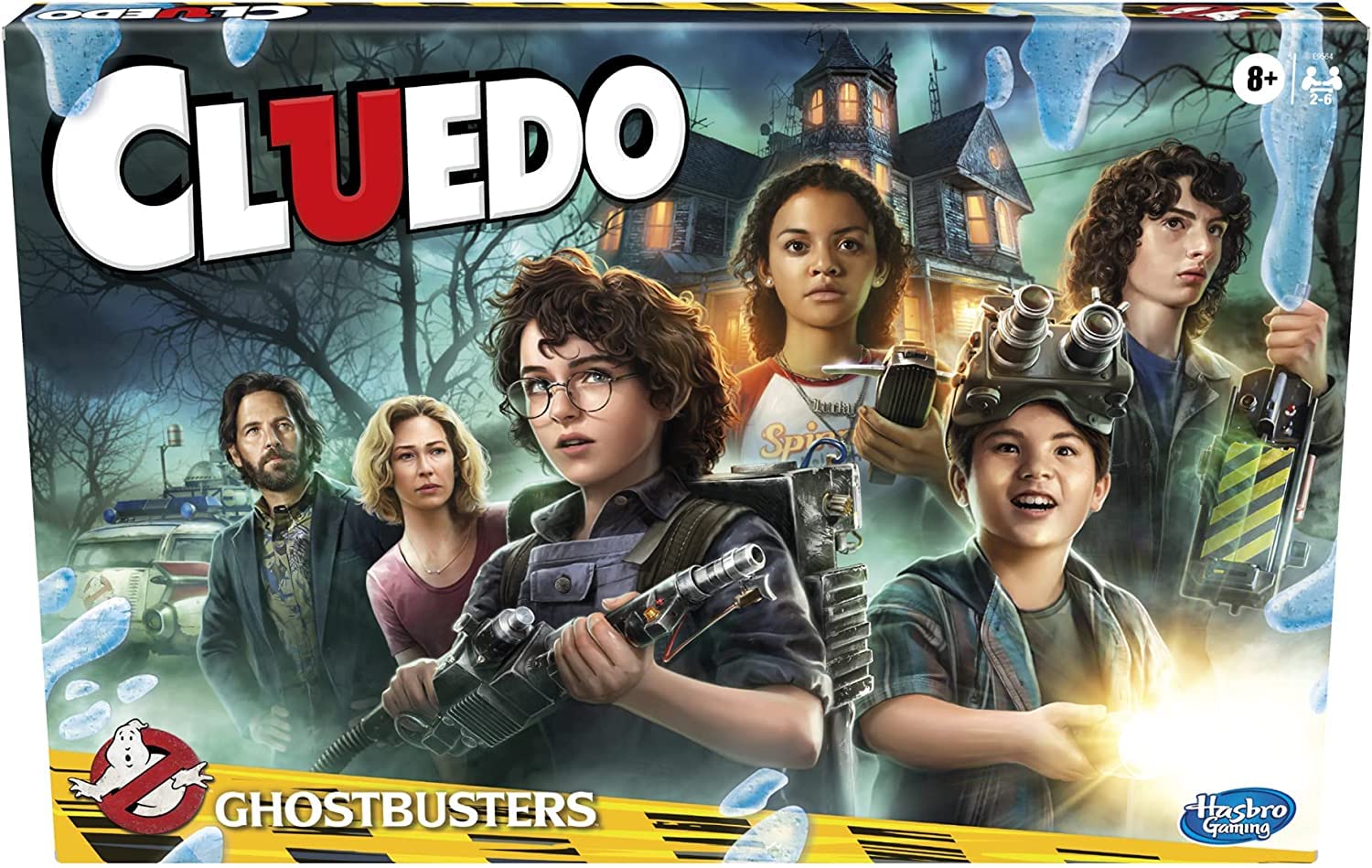 Hasbro Gaming Cluedo, Ghostbusters Edition, juego de mesa, para niños y niñas a partir de 8 años, inspirado en la película, para 2 a 6 jugadores