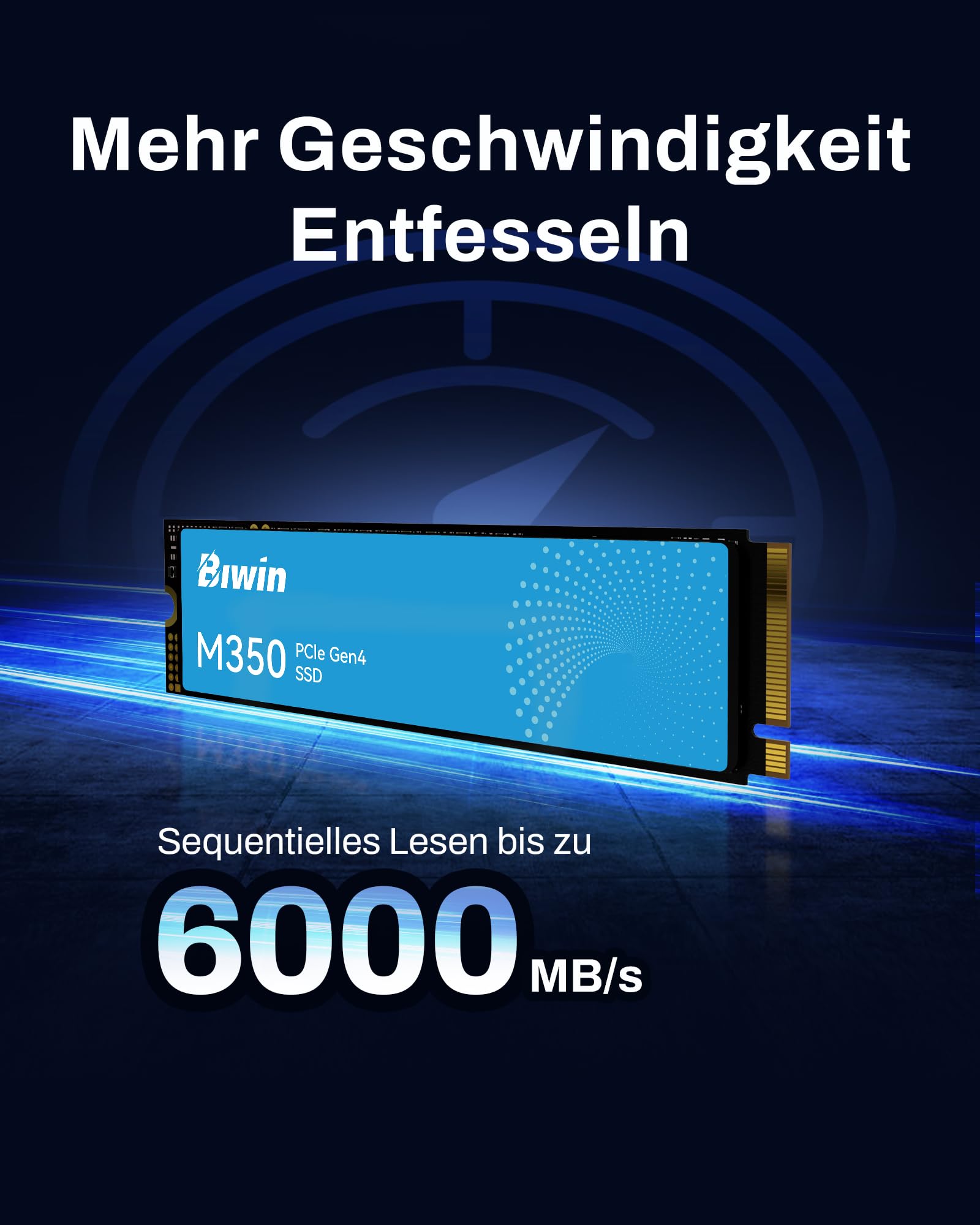 BIWIN M350 PCIe 4.0 NVMe M.2 SSD 2TB - Bis zu 6000MB/s - Gen4x4