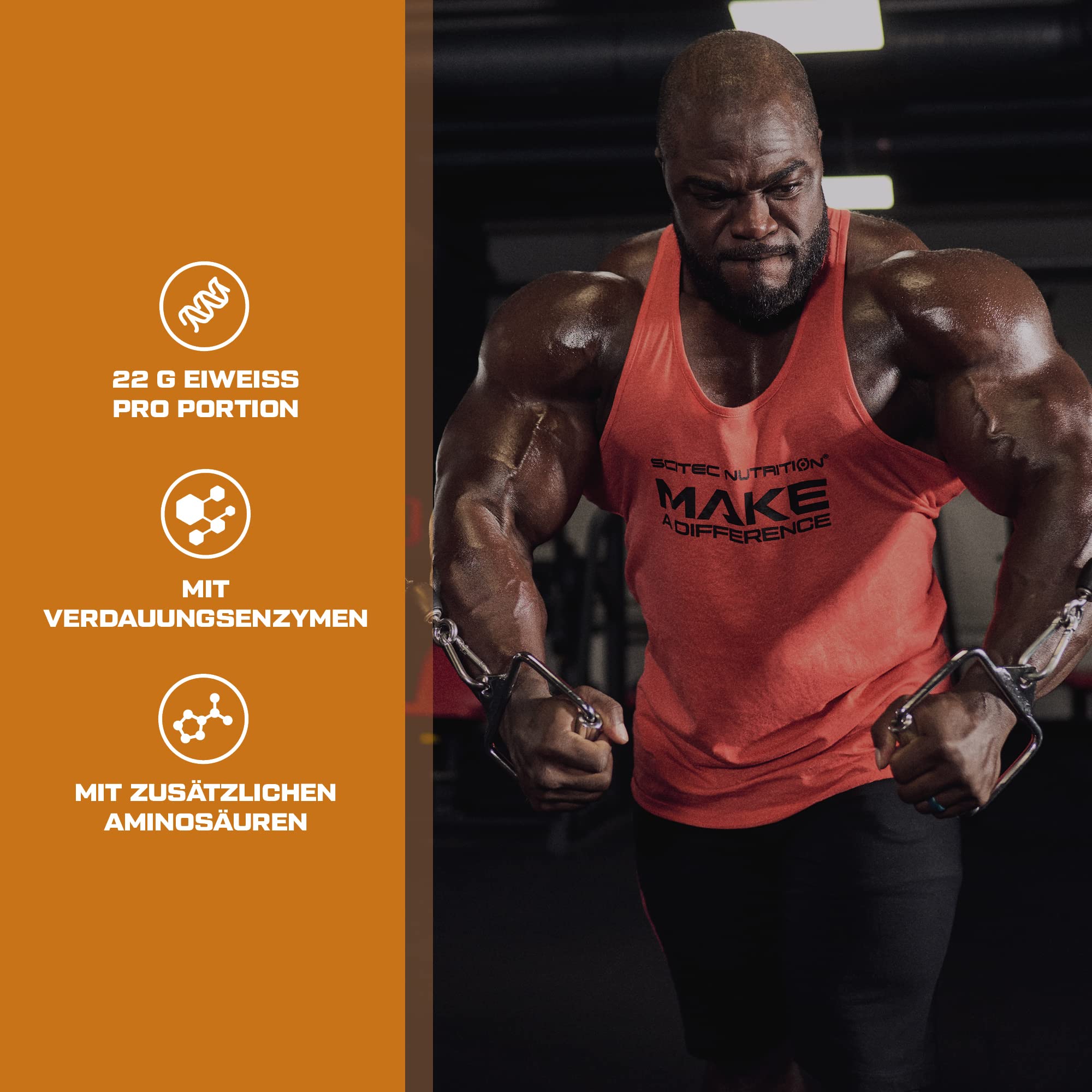 Scitec Nutrition 100% Casein Complex, Casein-Komplex auf Basis von mizellarem Casein, 920 g, Vanille