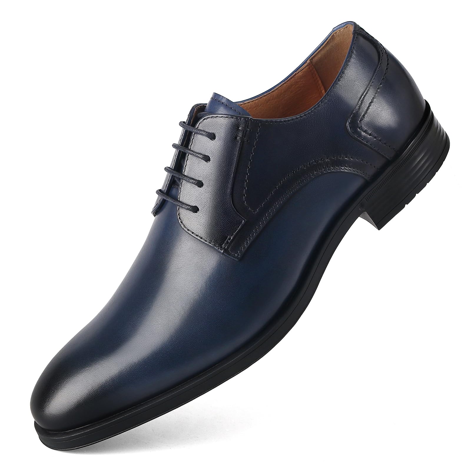 Oxford Dress Shoes for Men,Leather Slip-On Lace-Up,Wedding and Business