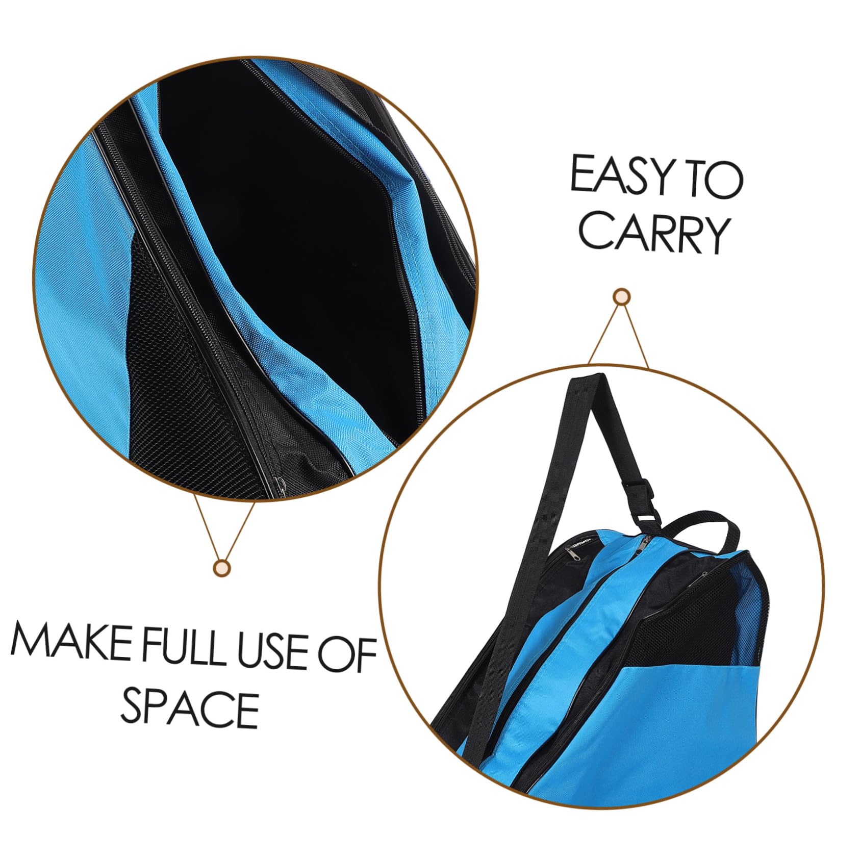 Happyyami Er Borsa Pattinaggio Er Carrier Pattini Per Le Donne Er Borsa Per Il Trasporto Er Scarpe Borsa Er Pattini Sacchetto Er Pattini Organizzatore Er Borse Per Scarpe Pattini Borsa