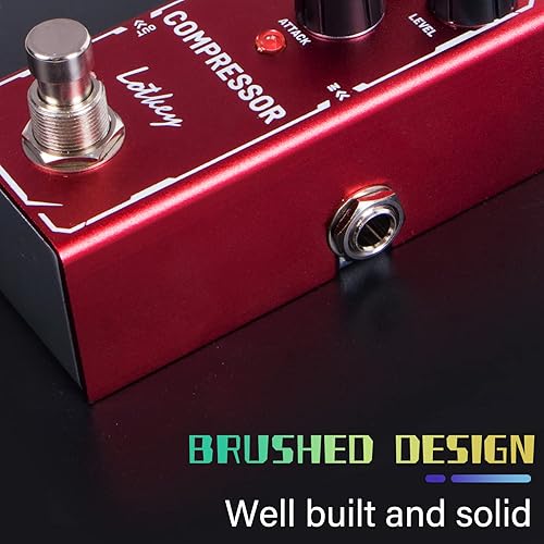 Miniatura 3 de Pedal de efectos de guitarra eléctrica del compresor, Lotkey Mini tipo DC 9V True Bypass