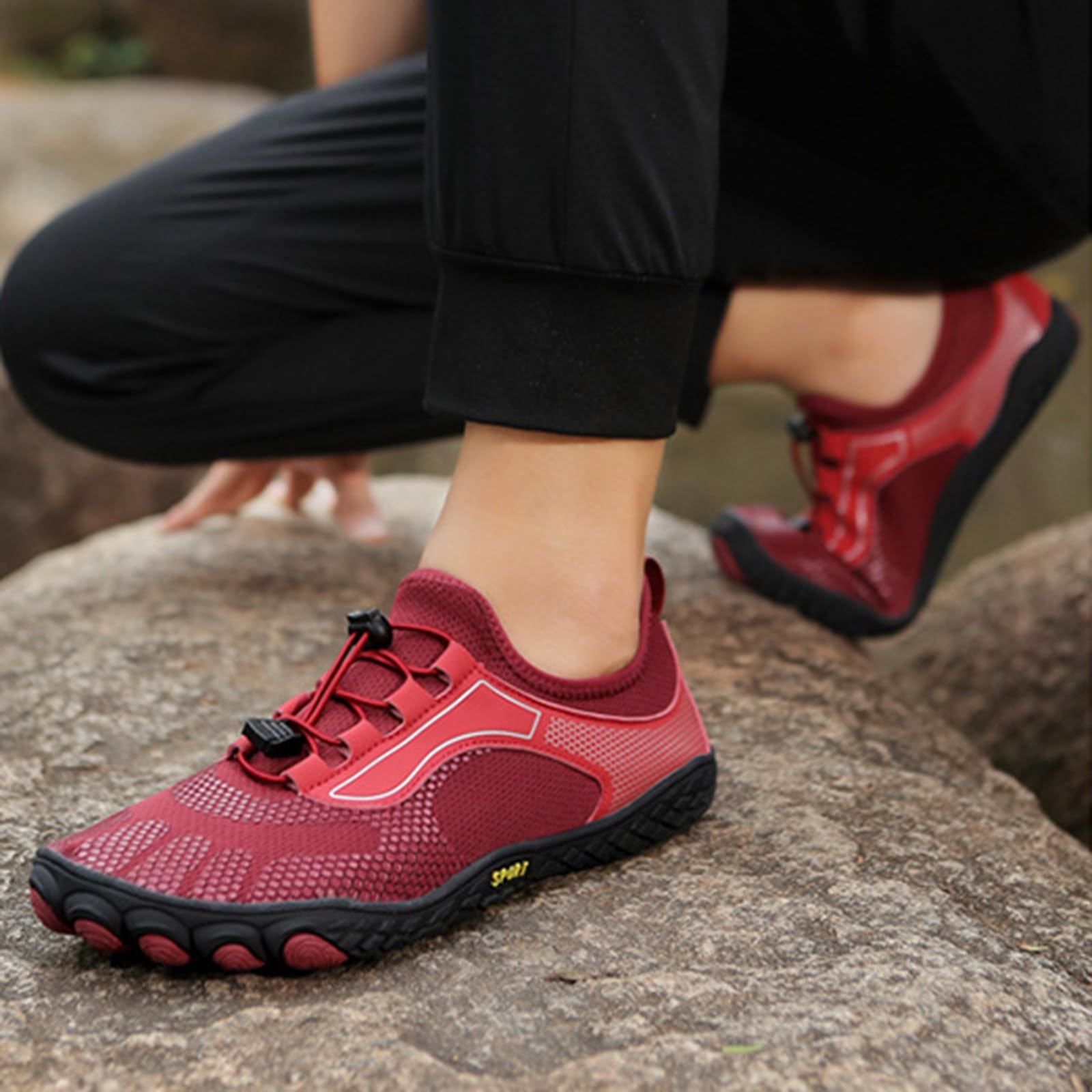 Zapatillas de natación de buceo para hombre y mujer, resistentes a los cortes, antideslizantes, transpirables, zapatos de playa, zapatillas deportivas al aire libre, calcetines para hombre, 42 S