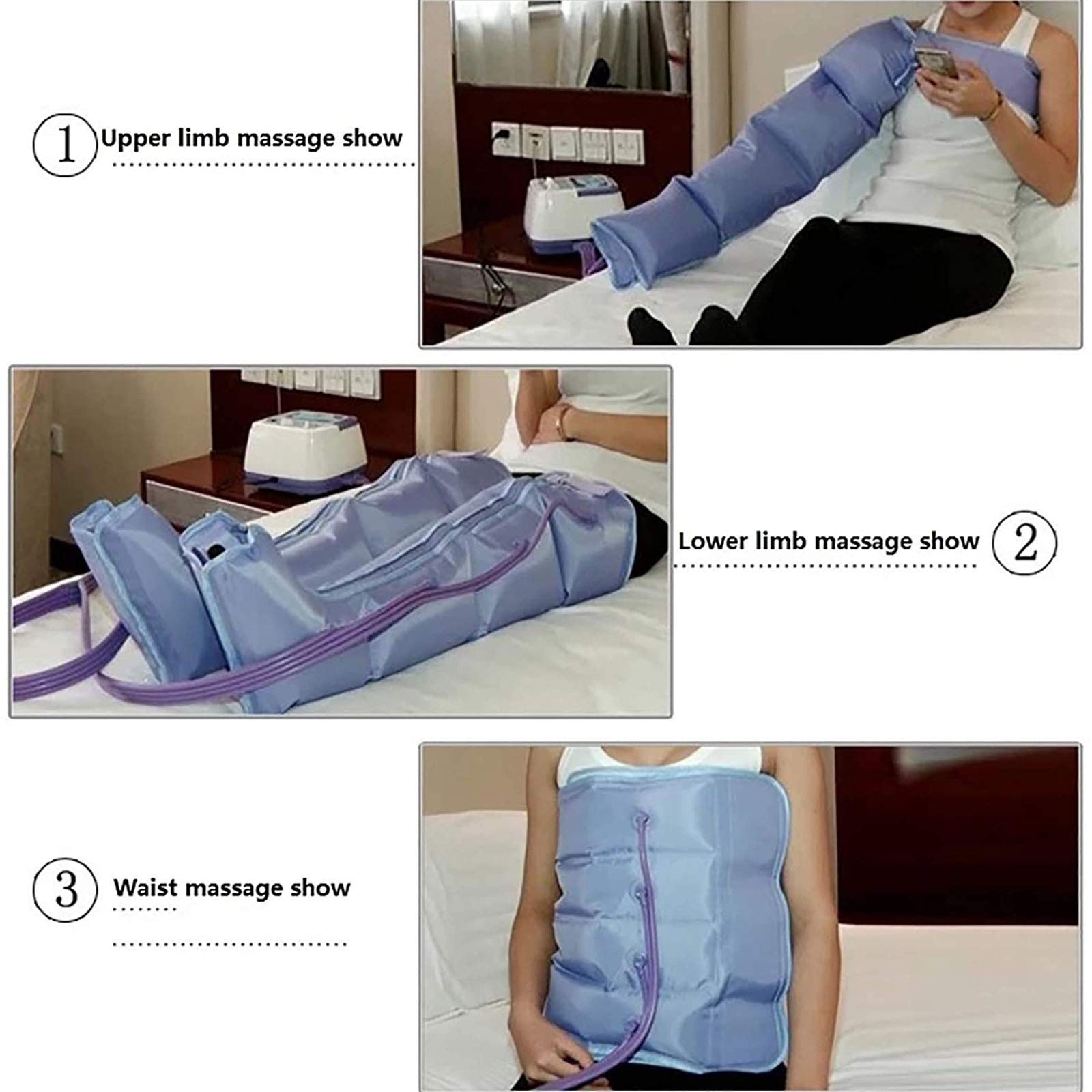 Massaggiatore per Gambe, Vita, Braccia, Dispositivo per Massaggio Rilassante, Fisioterapia