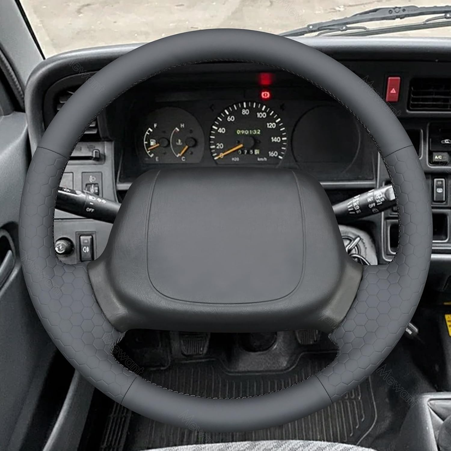 MEWANT Hand Stitch Steering Wheel Cover for Toyota 4Runner 1996-1997/Avalon 1996-1999/Tacoma 1995-2000, Custom Fit DIY Wrap Interior Accessories
