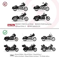 Vista 2 de Asiento de pasajero de una pieza de dos piezas para Harley Touring Road King Street Glide Road Glide 2009-2023 Electra Glide Tri Glide Ultra Classic