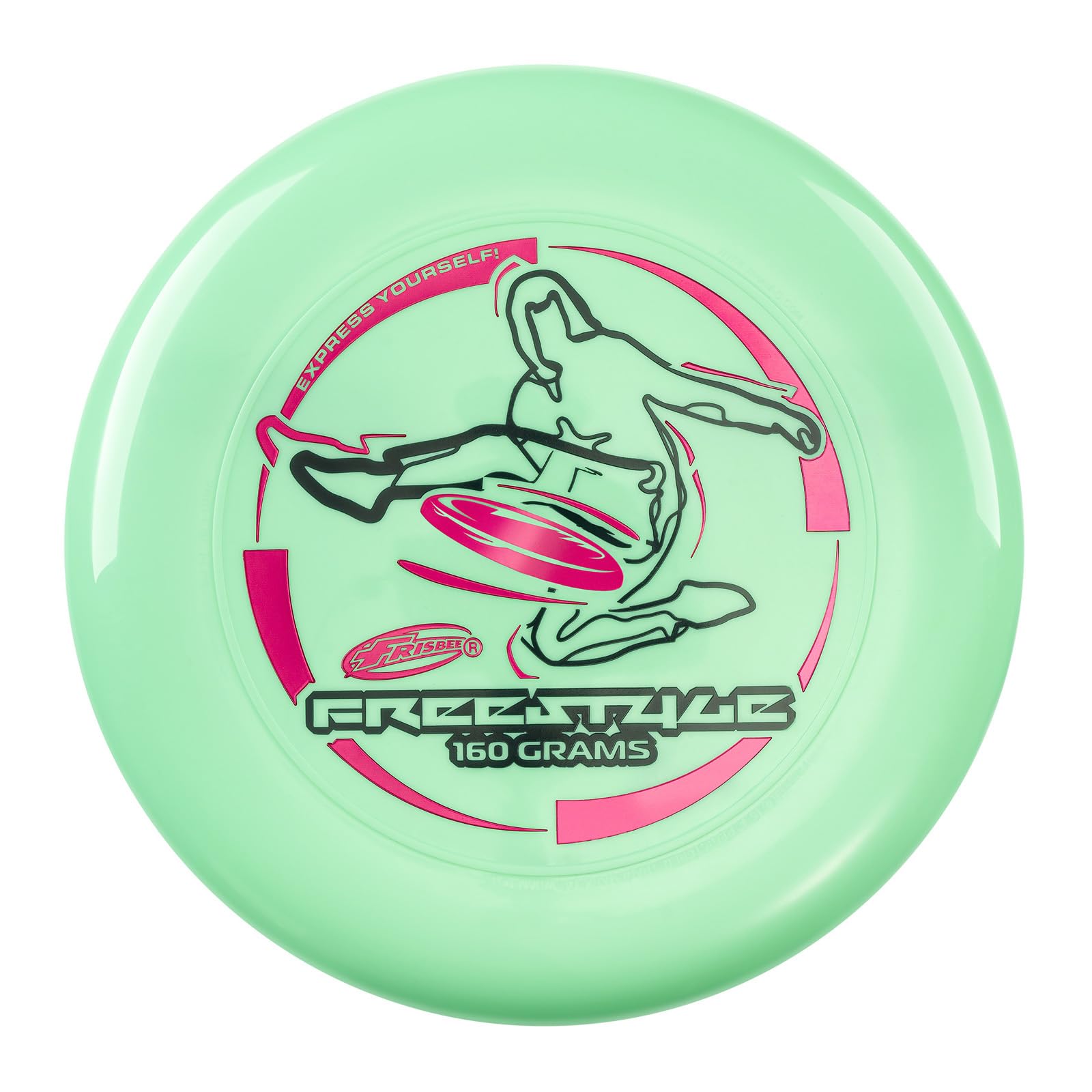 Wham-O Frisbee Freestyle Disc 160g, 26.67cm, Durable y Flexible PE para Playa al Aire Libre, Diversión en Familia