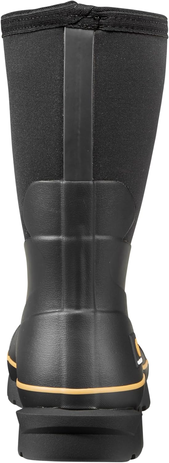 Carhartt Men's Mudrunner 10" Waterproof Soft Toe Rubber Boot, 5mm Neoprene, FastDry Lining, EH Rated
