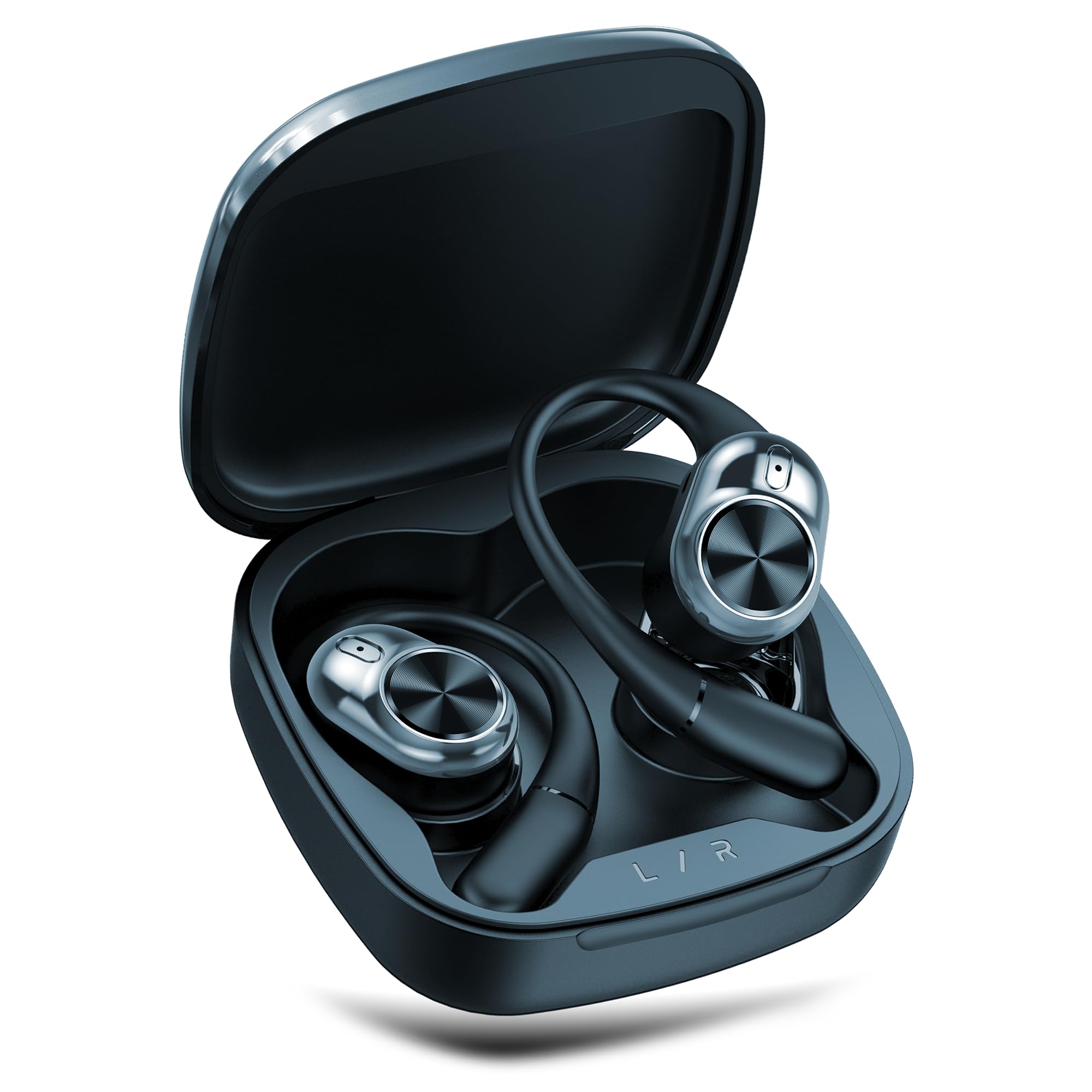 truke Newly Launched Buds Infinity Open Ear Wireless Earbuds with 70Hours of Playtime, 16mm Titanium Speaker, Quad Mic PureVoice™ ENC for Clear Calls, Dual Pairing, Fast Charging OWS - Royal Blue-image-26