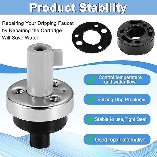 Miniatura 3 de 30694 BR-1 Kit de reparación de cartucho, compatible con grifos BradleyColeKohler, para grifos de cocina y baño de una sola manija