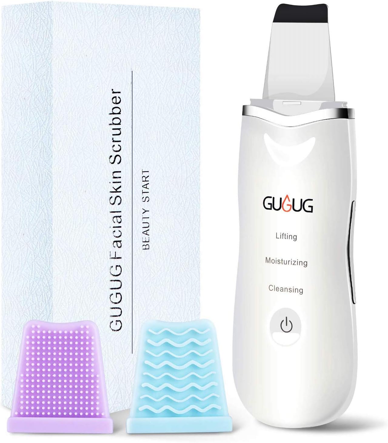 Upgrade Skin Scrubber, Skin Spatula, Blackhead Remover Pore Cleaner with 4 Modes, Facial Scrubber Spatula, Comedones Extractor for Facial Deep Cleansing