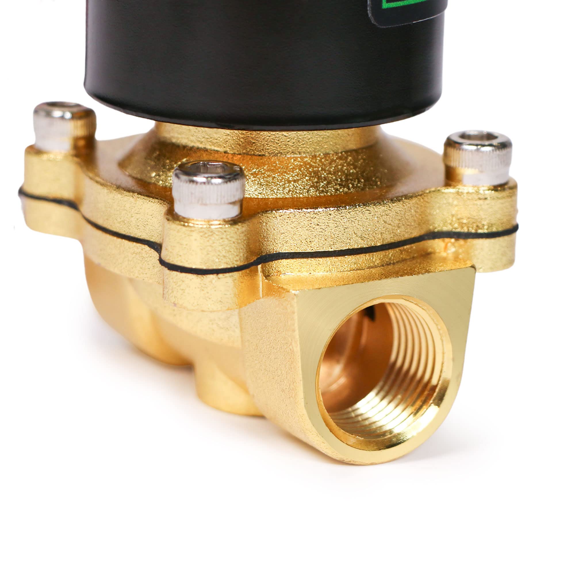 U.S. Solid Électrovanne 1/2" – Alliage de zinc, 24V DC, joint NBR, normalement fermé, pour eau, gaz, huile